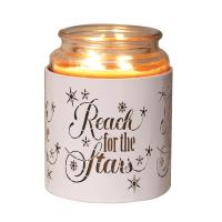 Aroma White & Gold Reach for the Stars Jar Sleeve & Wax Melt Warmer Extra Image 3 Preview